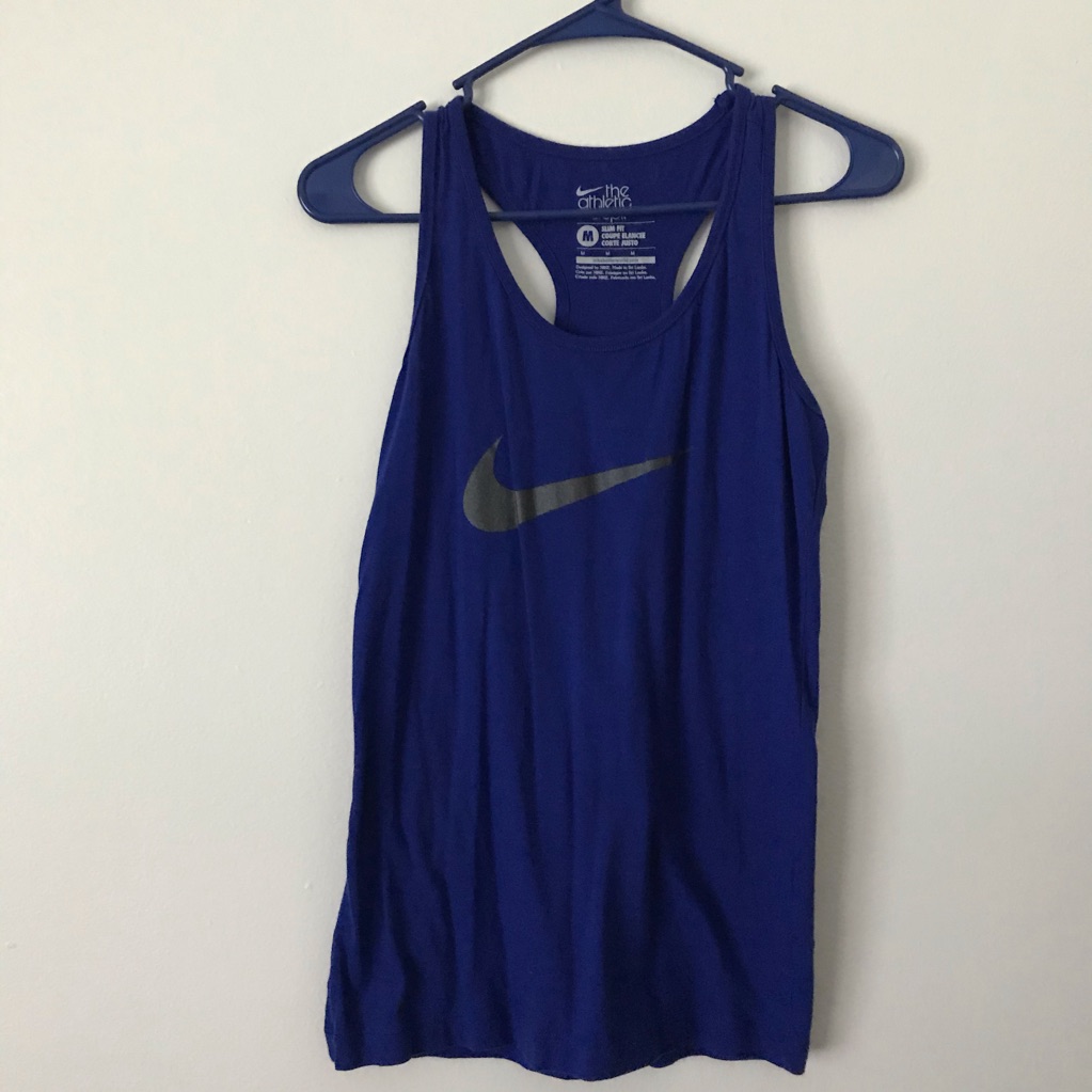 Nikethe Athletic Dept Blue Razorback Tank
